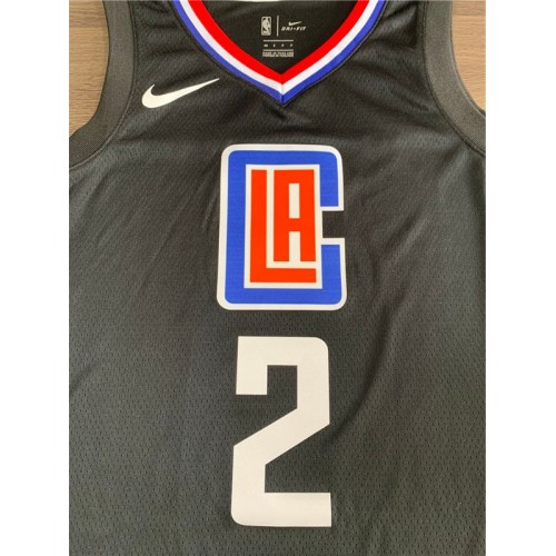 Men's LA Clippers Kawhi Leonard #2 Black Swingman Jersey - Statement Edition Men's LA Clippers Kawhi Leonard #2 Black Swingman Jersey - Statement Edition