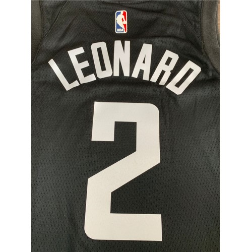 Men's LA Clippers Kawhi Leonard #2 Black Swingman Jersey - Statement Edition Men's LA Clippers Kawhi Leonard #2 Black Swingman Jersey - Statement Edition