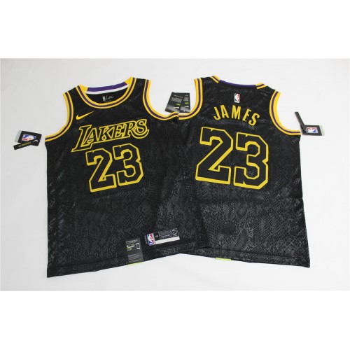 Men's Los Angeles Lakers LeBron James #23 Black Swingman Jersey - City Edition Men's Los Angeles Lakers LeBron James #23 Black Swingman Jersey - City Edition