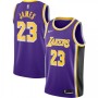 Men's Los Angeles Lakers LeBron James #23 Purple Swingman Jersey - Statement Edition Men's Los Angeles Lakers LeBron James #23 Purple Swingman Jersey - Statement Edition