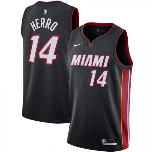 Men's Miami Heat Tyler Herro #14 Nike Black 202021 Swingman Jersey - Icon Edition Men's Miami Heat Tyler Herro #14 Nike Black 202021 Swingman Jersey - Icon Edition