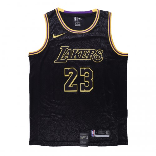Men's Los Angeles Lakers LeBron James #23 Black Swingman Jersey - City Edition Men's Los Angeles Lakers LeBron James #23 Black Swingman Jersey - City Edition