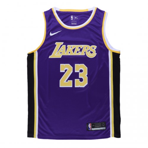 Men's Los Angeles Lakers LeBron James #23 Purple Swingman Jersey - Statement Edition Men's Los Angeles Lakers LeBron James #23 Purple Swingman Jersey - Statement Edition
