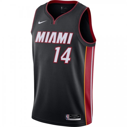 Men's Miami Heat Tyler Herro #14 Nike Black 202021 Swingman Jersey - Icon Edition Men's Miami Heat Tyler Herro #14 Nike Black 202021 Swingman Jersey - Icon Edition