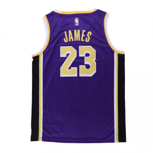 Men's Los Angeles Lakers LeBron James #23 Purple Swingman Jersey - Statement Edition Men's Los Angeles Lakers LeBron James #23 Purple Swingman Jersey - Statement Edition