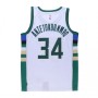 Men's Milwaukee Bucks Giannis Antetokounmpo #34 White Swingman Jersey - Association Edition Men's Milwaukee Bucks Giannis Antetokounmpo #34 White Swingman Jersey - Association Edition