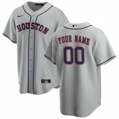 Men's Houston Astros Nike Gray Road 2020 Custom Jersey Men's Houston Astros Nike Gray Road 2020 Custom Jersey