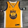 Men's Golden State Warriors Thompson #11 Jordan Gold 20/21 Swingman Jersey - Statement Edition Men's Golden State Warriors Thompson #11 Jordan Gold 20/21 Swingman Jersey - Statement Edition