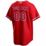 Men's Los Angeles Angels Nike Scarlet 2020 Alternate Custom Jersey Men's Los Angeles Angels Nike Scarlet 2020 Alternate Custom Jersey