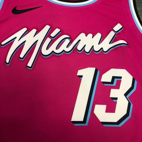 Men's Miami Heat Bam Adebayo #13 Pink 19-20 Swingman Jersey - City Edition Men's Miami Heat Bam Adebayo #13 Pink 19-20 Swingman Jersey - City Edition