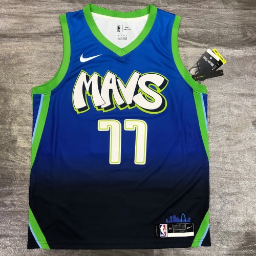 Men's Dallas Mavericks Luka Doncic #77 Nike Blue 202021 Swingman Jersey - City Edition Men's Dallas Mavericks Luka Doncic #77 Nike Blue 202021 Swingman Jersey - City Edition