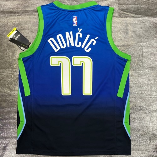 Men's Dallas Mavericks Luka Doncic #77 Nike Blue 202021 Swingman Jersey - City Edition Men's Dallas Mavericks Luka Doncic #77 Nike Blue 202021 Swingman Jersey - City Edition