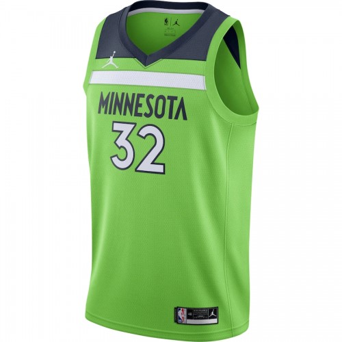 Men's Minnesota Timberwolves Karl-Anthony Towns #32 Jordan Green 20/21 Swingman Jersey Men's Minnesota Timberwolves Karl-Anthony Towns #32 Jordan Green 20/21 Swingman Jersey