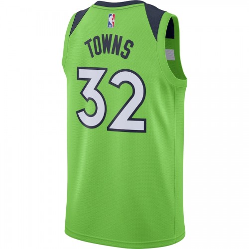 Men's Minnesota Timberwolves Karl-Anthony Towns #32 Jordan Green 20/21 Swingman Jersey Men's Minnesota Timberwolves Karl-Anthony Towns #32 Jordan Green 20/21 Swingman Jersey