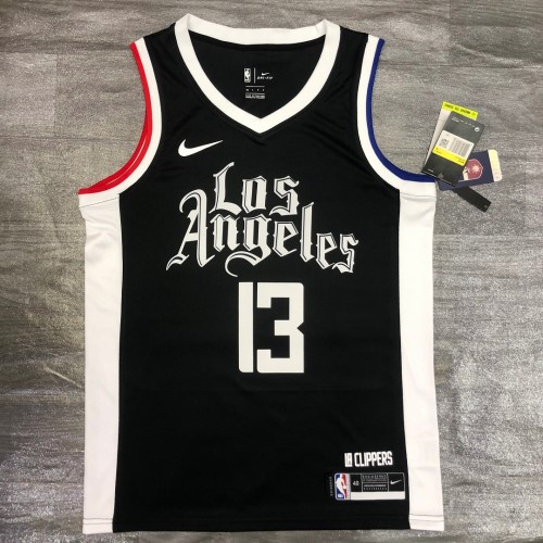 Men's LA Clippers Paul George #13 Nike Black 2020/21 Swingman Player Jersey – City Edition Men's LA Clippers Paul George #13 Nike Black 2020/21 Swingman Player Jersey – City Edition