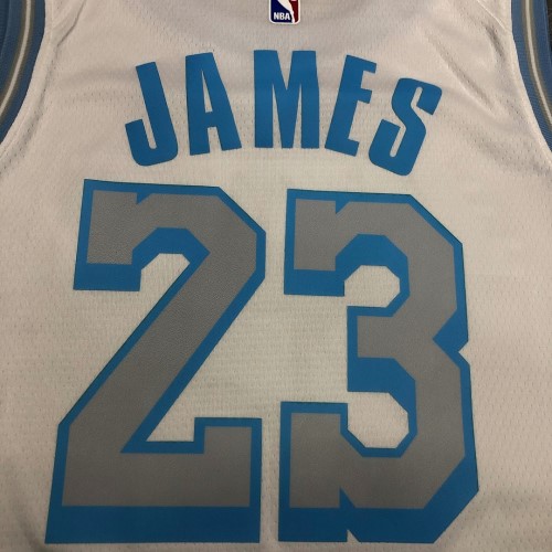 Men's Los Angeles Lakers LeBron James #23 Nike White 2020/21 Swingman Jersey - City Edition Men's Los Angeles Lakers LeBron James #23 Nike White 2020/21 Swingman Jersey - City Edition