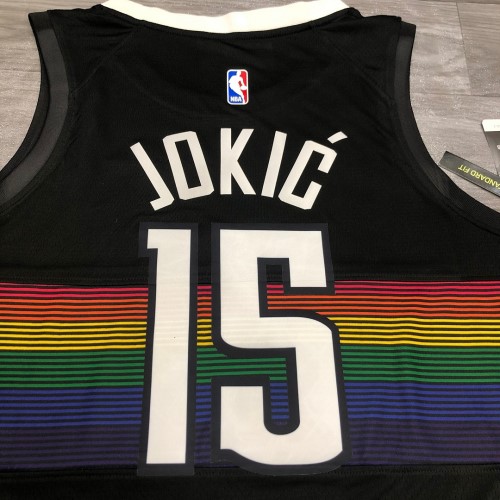 Men's Denver Nuggets Nikola Jokic #15 Nike Black Swingman Player Jersey – City Edition Men's Denver Nuggets Nikola Jokic #15 Nike Black Swingman Player Jersey – City Edition