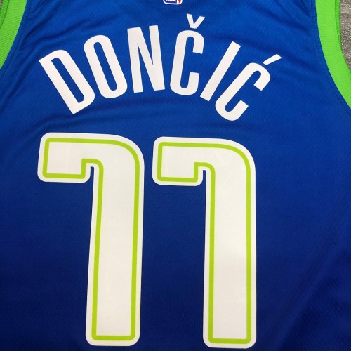 Men's Dallas Mavericks Luka Doncic #77 Nike Blue 202021 Swingman Jersey - City Edition Men's Dallas Mavericks Luka Doncic #77 Nike Blue 202021 Swingman Jersey - City Edition