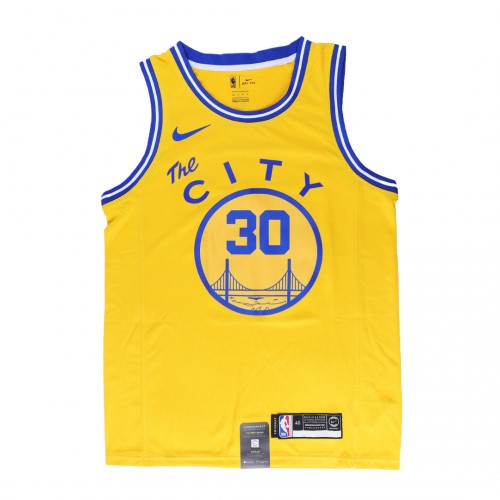 Men's Golden State Warriors Curry #30 Yellow Classics Finished Swingman Jersey -City Classic Edition Men's Golden State Warriors Curry #30 Yellow Classics Finished Swingman Jersey -City Classic Edition