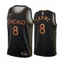 Men's Chicago Bulls Zach LaVine #8 Nike Black 2020/21 Swingman Jersey - City Edition Men's Chicago Bulls Zach LaVine #8 Nike Black 2020/21 Swingman Jersey - City Edition