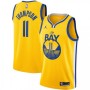 Men's Golden State Warriors Thompson #11 Jordan Gold 20/21 Swingman Jersey - Statement Edition Men's Golden State Warriors Thompson #11 Jordan Gold 20/21 Swingman Jersey - Statement Edition
