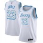 Men's Los Angeles Lakers LeBron James #23 Nike White 2020/21 Swingman Jersey - City Edition Men's Los Angeles Lakers LeBron James #23 Nike White 2020/21 Swingman Jersey - City Edition