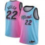 Men's Miami Heat Jimmy Butler #22 Blue&Pink 20/21 Swingman Jersey - City Edition Men's Miami Heat Jimmy Butler #22 Blue&Pink 20/21 Swingman Jersey - City Edition