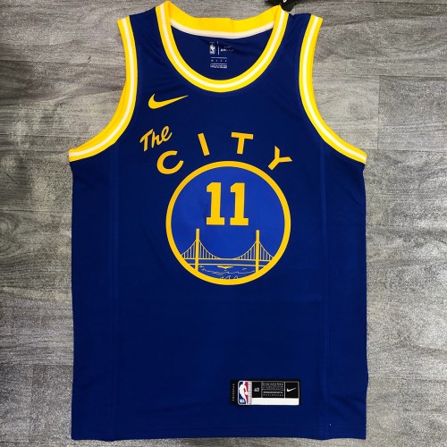Men's Golden State Warriors Klay Thompson #11 Nike Royal Hardwood Classics 2020/21 Swingman Jersey- Classic Edition Men's Golden State Warriors Klay Thompson #11 Nike Royal Hardwood Classics 2020/21 Swingman Jersey- Classic Edition