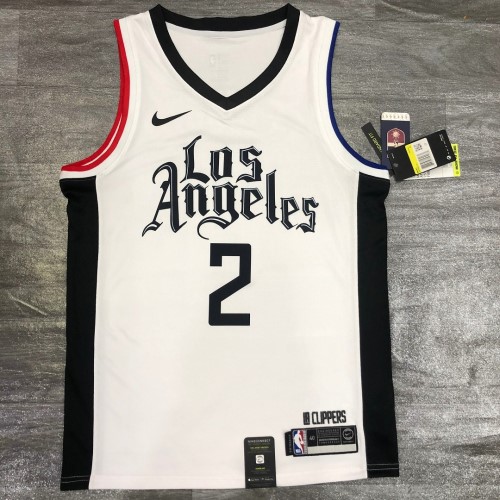 Men's LA Clippers Kawhi Leonard #2 Nike White 2020/21 Swingman Player Jersey – City Edition Men's LA Clippers Kawhi Leonard #2 Nike White 2020/21 Swingman Player Jersey – City Edition