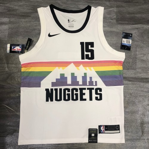 Men's Denver Nuggets Nikola Jokic #15 Nike White Swingman Player Jersey – City Edition Men's Denver Nuggets Nikola Jokic #15 Nike White Swingman Player Jersey – City Edition