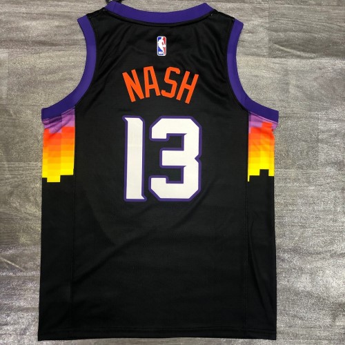 Men's Phoenix Suns Steve Nash #13 Nike Black 2021 Swingman Jersey - City Edition Men's Phoenix Suns Steve Nash #13 Nike Black 2021 Swingman Jersey - City Edition