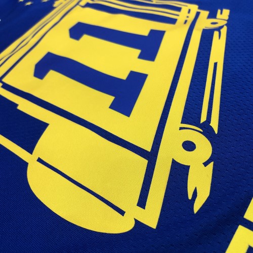 Men's Golden State Warriors Klay Thompson #11 Nike Royal Hardwood Classics 2020/21 Swingman Jersey- Classic Edition Men's Golden State Warriors Klay Thompson #11 Nike Royal Hardwood Classics 2020/21 Swingman Jersey- Classic Edition