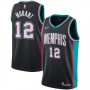 Men's Memphis Grizzlies Ja Morant #12 Black Hardwood Classics 2020/21 Jersey - Classic Edition Men's Memphis Grizzlies Ja Morant #12 Black Hardwood Classics 2020/21 Jersey - Classic Edition