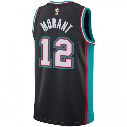 Men's Memphis Grizzlies Ja Morant #12 Black Hardwood Classics 2020/21 Jersey - Classic Edition Men's Memphis Grizzlies Ja Morant #12 Black Hardwood Classics 2020/21 Jersey - Classic Edition