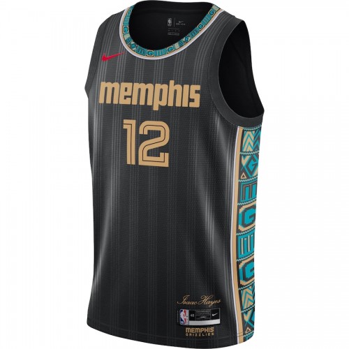 Men's Memphis Grizzlies Ja Morant #12 Nike Black 2020/21 Swingman Jersey - City Edition Men's Memphis Grizzlies Ja Morant #12 Nike Black 2020/21 Swingman Jersey - City Edition