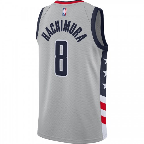 Men's Washington Wizards Rui Hachimura #8 Nike Gray 2020/21 Swingman Player Jersey – City Edition Men's Washington Wizards Rui Hachimura #8 Nike Gray 2020/21 Swingman Player Jersey – City Edition