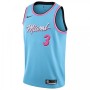 Men's Miami Heat Dwyane Wade #3 Nike Blue 2019/20 Finished Swingman Jersey - City Edition Men's Miami Heat Dwyane Wade #3 Nike Blue 2019/20 Finished Swingman Jersey - City Edition