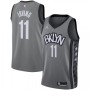 Men's Brooklyn Nets Kyrie Irving #11 Jordan Gray 2020/21 Swingman Jersey - Statement Edition Men's Brooklyn Nets Kyrie Irving #11 Jordan Gray 2020/21 Swingman Jersey - Statement Edition