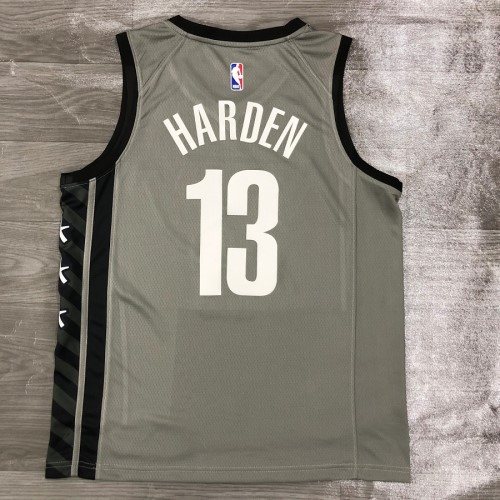 Men's Brooklyn Nets James Harden #13 Jordan Gray 2020/21 Swingman Jersey - Statement Edition Men's Brooklyn Nets James Harden #13 Jordan Gray 2020/21 Swingman Jersey - Statement Edition
