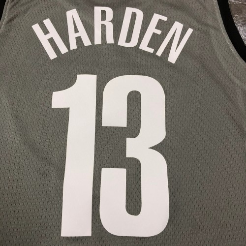 Men's Brooklyn Nets James Harden #13 Jordan Gray 2020/21 Swingman Jersey - Statement Edition Men's Brooklyn Nets James Harden #13 Jordan Gray 2020/21 Swingman Jersey - Statement Edition