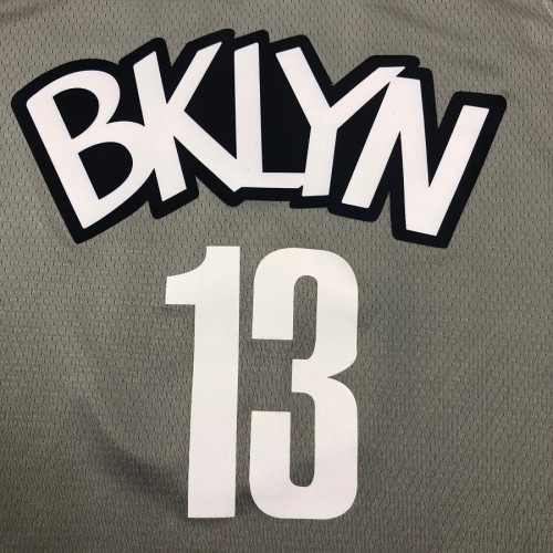 Men's Brooklyn Nets James Harden #13 Jordan Gray 2020/21 Swingman Jersey - Statement Edition Men's Brooklyn Nets James Harden #13 Jordan Gray 2020/21 Swingman Jersey - Statement Edition