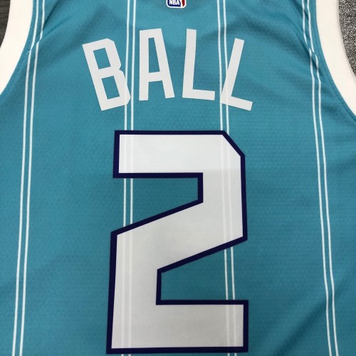 Men's Charlotte Hornets Lamelo Ball #2 Jordan Green 20/21 Swingman Jersey-Association Edition Men's Charlotte Hornets Lamelo Ball #2 Jordan Green 20/21 Swingman Jersey-Association Edition
