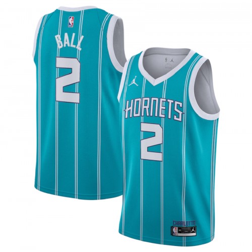 Men's Charlotte Hornets Lamelo Ball #2 Jordan Green 20/21 Swingman Jersey-Association Edition Men's Charlotte Hornets Lamelo Ball #2 Jordan Green 20/21 Swingman Jersey-Association Edition