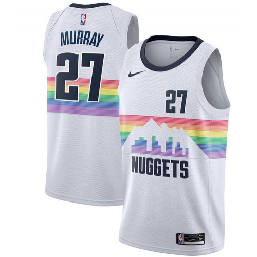 Men's Denver Nuggets Jamal Murray #27 Nike White Swingman Player Jersey – City Edition Men's Denver Nuggets Jamal Murray #27 Nike White Swingman Player Jersey – City Edition