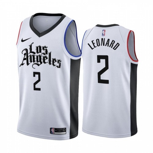 Men's LA Clippers Kawhi Leonard #2 Nike White 2020/21 Swingman Player Jersey – City Edition Men's LA Clippers Kawhi Leonard #2 Nike White 2020/21 Swingman Player Jersey – City Edition