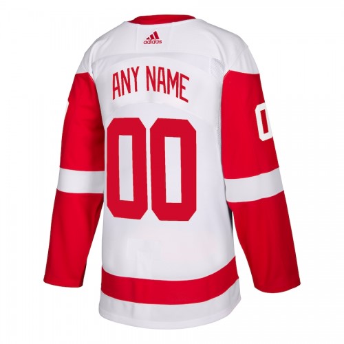Men's Detroit Red Wings adidas White Authentic Custom Jersey Men's Detroit Red Wings adidas White Authentic Custom Jersey