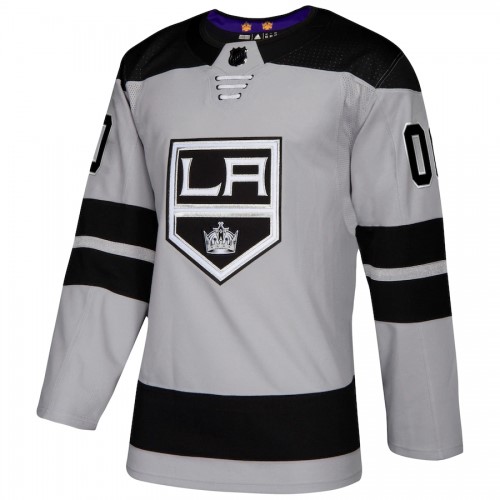 Men's Los Angeles Kings adidas Gray Alternate Authentic Custom Jersey Men's Los Angeles Kings adidas Gray Alternate Authentic Custom Jersey