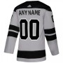 Men's Los Angeles Kings adidas Gray Alternate Authentic Custom Jersey Men's Los Angeles Kings adidas Gray Alternate Authentic Custom Jersey