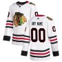 Men's Chicago Blackhawks adidas White Away Authentic Custom Jersey Men's Chicago Blackhawks adidas White Away Authentic Custom Jersey