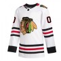 Men's Chicago Blackhawks adidas White Away Authentic Custom Jersey Men's Chicago Blackhawks adidas White Away Authentic Custom Jersey